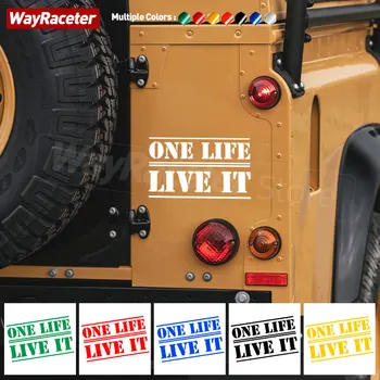 Наклейка One Life Live It на Боковое крыло, дверь, окно багажника, наклейка для Land Rover Sport 4X4 Velar Evoque Defender Discovery Freelander