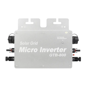 Мини-солнечный инвертор MPPT мощностью 800 Вт, работающий от 20 до 50 В с монитором WIFI, водонепроницаемый IP65