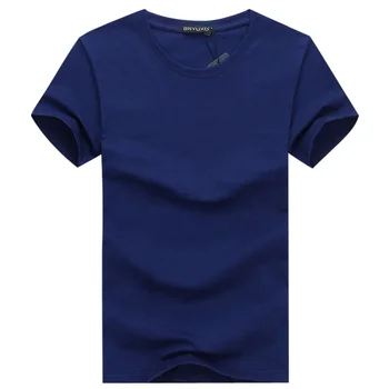 A2706 Простой креативный дизайн линии однотонных хлопчатобумажных футболок Для мужчин, Новое поступление, Стильная Мужская футболка с коротким рукавом, плюс размер