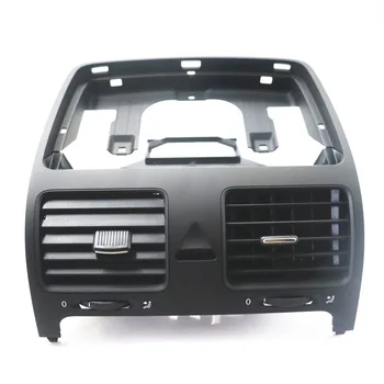 Центральное вентиляционное отверстие передней панели черного цвета для VW Jetta MK5 Golf Rabbit 1KD819735