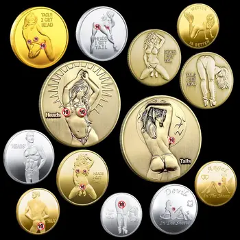 1 шт. Винтажная металлическая памятная медаль Sex Tols for Girl Challenge, монеты Бродяги, предметы коллекционирования, сексуальный домашний декор для взрослых, поделки, подарок