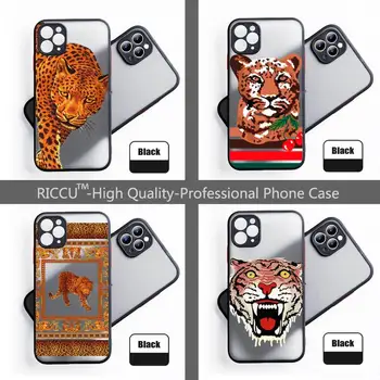 Роскошный Леопардовый Элемент Leopard Head Чехол Для Телефона Красочный Прозрачный Бампер Для iPhone 12 11 Pro Max XR X XS 7 8 Plus Cover