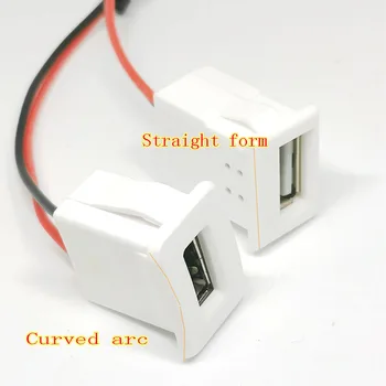 Стандартный порт 1 шт 2A USB типа A, разъем для подключения паяных разъемов, разъем для зарядки питания типа USB-A с кабелем