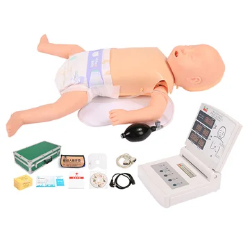 Преподавание в Медицинской школе и обучение в больницах Усовершенствованный Манекен для Искусственного дыхания Младенцев из ПВХ BIX-CPR 160