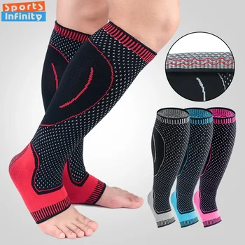 Защитные гетры 1шт, трикотажные дышащие компрессионные рукава для поддержки голеностопного сустава для мужчин, Баскетбольная футбольная защита для ног