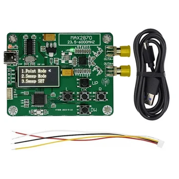 HT008 Источник сигнала MAX2870 STM32 Генератор сигналов 23,5-6000 МГц Источник сигнала Поддерживает Точку / режим Простота установки Простота в использовании