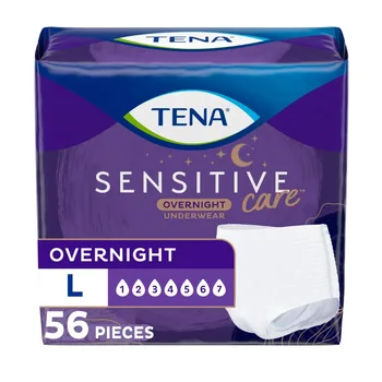 Нижнее белье для сна Tena Sensitive Care большого размера, 56 карат