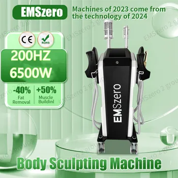 EMSZERO 6500W Sculpting Butt Lift Machine 2 в 1 Body Sculpt Machine RF Роликовый Миостимулятор Для Коррекции Фигуры Массажное Оборудование