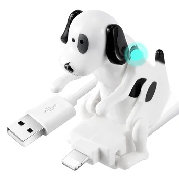 USB-кабель Funny Humping Dog Charger для iPhone 13/12/11 и более, Быстрое Зарядное Устройство для Движущейся Пятнистой Собаки USB-Кабель