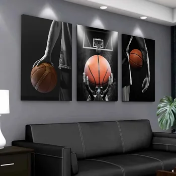 Картина баскетболиста на холсте, Баскетбольная мечта, Вдохновляющие цитаты, плакаты и принты, настенное искусство для гостиной, домашний декор