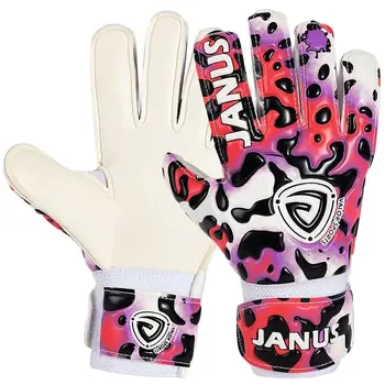 Профессиональные женские футбольные вратарские перчатки с пластиковой вставкой для защиты пальцев Детские футбольные вратарские перчатки из утолщенного латекса