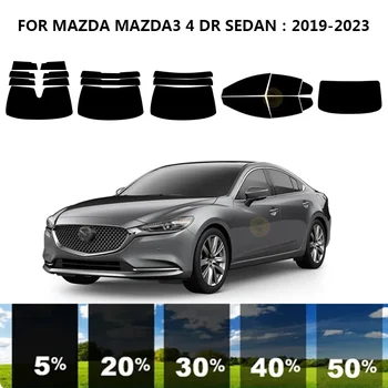 Предварительно Обработанная нанокерамика car UV Window Tint Kit Автомобильная Оконная Пленка Для MAZDA MAZDA3 4 DR СЕДАН 2019-2023