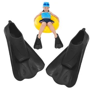Ласты для подводного плавания, силиконовые короткие тренировочные ласты для дайвинга, Дренажный дизайн, Инструмент для подводного плавания для детей, взрослых, мужчин и женщин