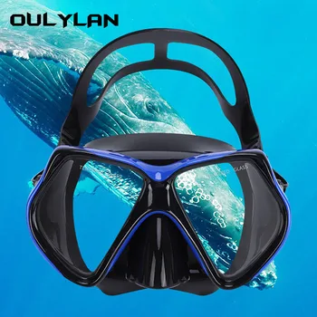 Oulylan Scuba, наполовину сухая трубка, Дыхательная маска для подводного плавания, Маска для дайвинга, Очки для плавания, Противотуманные очки для плавания для взрослых
