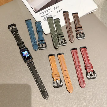 Кожаный ремешок для Huawei watch band 7 Sport Smart Bracelet Сменный браслет Correa Аксессуары для Huawei band 7 strap Belt