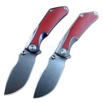 Twosun TS437 D2 Blade Red G10 Нож с титановой ручкой Карманный Складной Охотничий EDC Outdoor