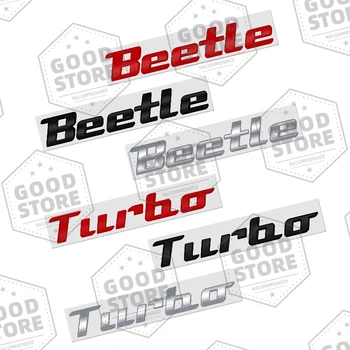 Металлический кузов автомобиля для Beetle Turbo Значок 3D Задняя Буква Эмблема Наклейка на багажник Наклейка TDI TSI GTI Автоаксессуар
