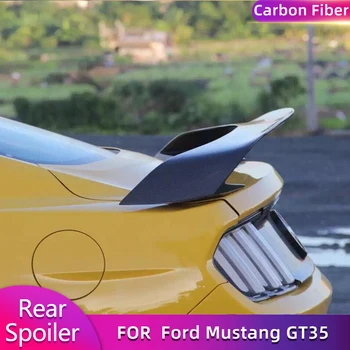Автомобильный задний спойлер-крыло для Ford Mustang GT35 GT350R 2015-2022 Задний бампер багажника, выступающий спойлер из углеродного волокна