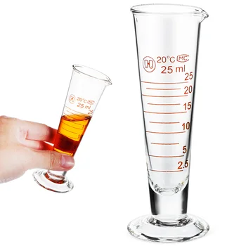 Лабораторные принадлежности из градуированного цилиндрического стекла Мерные стаканчики Для измерения жидкости В маленьких мензурках