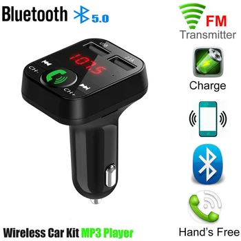 Автомобильный FM-передатчик Bluetooth 5.0 с громкой связью для Renault Clio Megane Megane R.S Grand Scenic Card