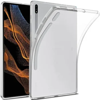 Чехол Для Samsung Galaxy Tab S8 Ultra 14.6 Plus 12.4 Чехол Противоскользящий Мягкий Силиконовый TPU Защитный Чехол Galaxy tab S7 FE LTE 12.4