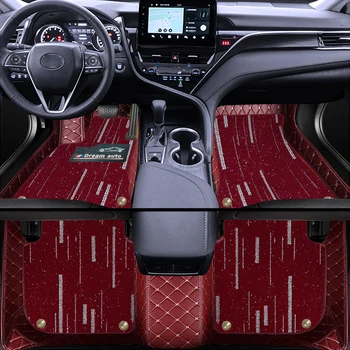 Автомобильный двухслойный коврик для пола Tesla Model-S 2016-2022 Передние и задние автомобильные коврики с нескользящей отделкой tapis de sol