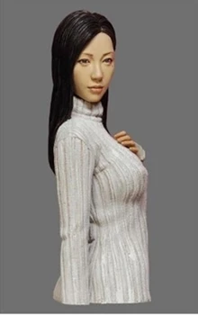 1/12 современная девушка в свитере с бюстом, наборы моделей для фигурки из смолы, миниатюрный gk В разобранном виде, неокрашенный