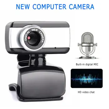 Новая портативная компьютерная камера 1080p с микрофоном, видеокамеры, универсальная веб-камера для ноутбуков, настольных конференций, веб-камера
