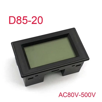 D85-20 Цифровой Вольтметр Панельный Измеритель Напряжения Мини-Амперметр Панельный Измеритель Тока Тестер Со Светодиодным Дисплеем Черный Корпус AC80-500V LCD