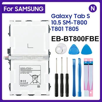 EB-BT800FBE Для Samsung Tablet Аккумулятор Для Samsung Galaxy Tab S 10.5 T800 T801 T805 Аутентичная Сменная Батарея 7900 мАч