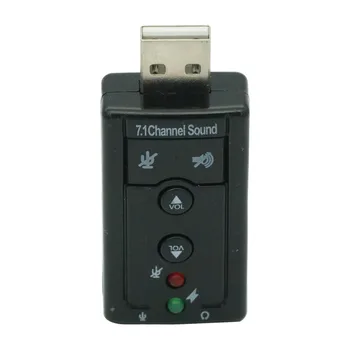 НОВЫЙ Мини USB 2.0 3D Виртуальный 12 Мбит/с Внешний 7.1-канальный аудио Адаптер звуковой карты, Аудио Адаптер звуковой карты, Портативный модуль