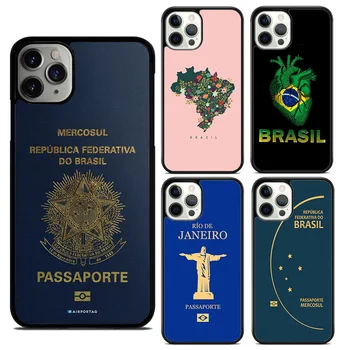 Бразильский Паспорт Мягкий Чехол Для Телефона iPhone 15 SE2020 14 XR XS Max 6 7 8 Plus 11 12 13 Pro Max Mini Чехол Для Телефона coque Fundas