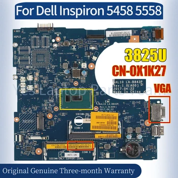 AAL10 LA-B843P Для Dell Inspiron 5458 5558 Материнская плата Ноутбука CN-0X1K27 SR24B 3825U 100％ Протестированная Материнская плата Ноутбука