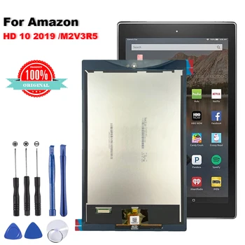 Оригинал для Amazon Kindle Fire HD 10 9th Gen 2019 (M2V3R5) ЖК-дисплей Сенсорный Экран Дигитайзер Стекло В Сборе Запчасти для Ремонта