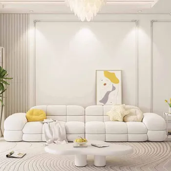 Напольный минималистичный диван, Элегантная защита семьи, Диван для спальни, 3-местный Ленивый Секционный диван, Украшение дома Da Soggiorno