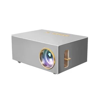 Мини светодиодный проектор с разрешением 800X480P, поддержка голосового видеопроектора Full HD для домашнего кинотеатра, видеопроектор Pico-EU Plug