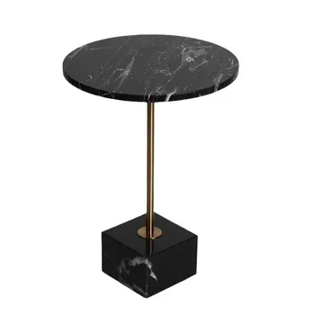 Минималистичная Современная мебель для гостиной Из натурального камня, Мраморная Столешница, Приставной столик из натурального мрамора оптом на заказ