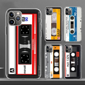Винтажный Магнитный Чехол Для Телефона Old Tape Cassette Для iPhone 15 Ultra 14 11 12 13 Pro Max Xr X Xs Mini 8 7 Plus SE Soft Fundas Coque