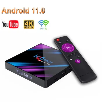 H96 MAX RK3318 Smart Android TV Box 4G 32G 64GB Wifi HD медиаплеер H96MAX TV BOX YouTube Google Voice box Tv Stick Tv Box 4K