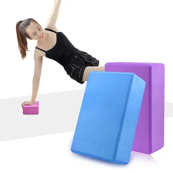 Блок для йоги EVA yoga fitness brick высокой плотности, поддерживающий пенопласт EVA, мягкая нескользящая поверхность для занятий йогой, пилатесом, медитацией