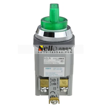 [SA] 30 мм оригинальные аутентичные кнопки выбора с пружинной зеленой подсветкой ASLN32220DNG 24V AC / DC 2NO-3 шт./лот