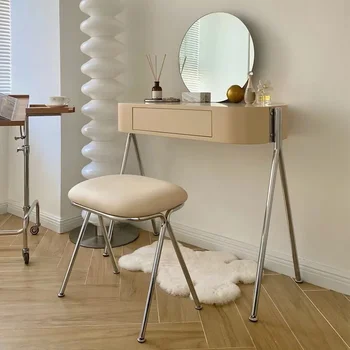 Туалетный столик в минималистичном стиле для макияжа, туалетные столики для дома, стол для макияжа в спальне, роскошная современная небольшая квартира с мебелью для табуретов