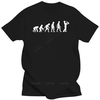 мужская футболка Evolution of Man Saxophone Player - Мужская классическая винтажная футболка - Sax - Music - Instrument футболки унисекс