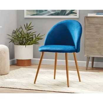 Современный стул с акцентом, темно-синий