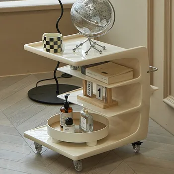 Приставной столик для дивана Joylove, Акриловая Тележка, Съемный Прикроватный шкафчик Celebrity Ins Cream Wind, Средний Маленький журнальный столик