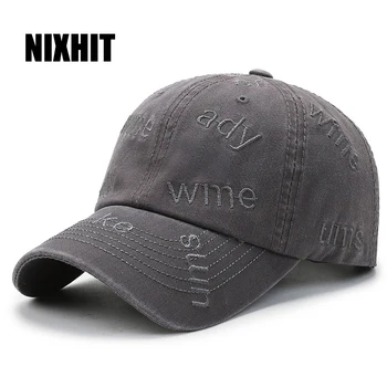 NIXHIT Модная весенне-осенняя мужская бейсболка Женская Спортивная кепка с вышивкой для бега, путешествий, скалолазания, для дальнобойщиков, Старая шляпа A205