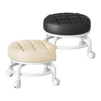Вращающийся стул-табурет, вращающийся на 360 градусов, Регулируемый круглый стул на колесиках, поворотный стул-седло для кухни, спа-бара, дома