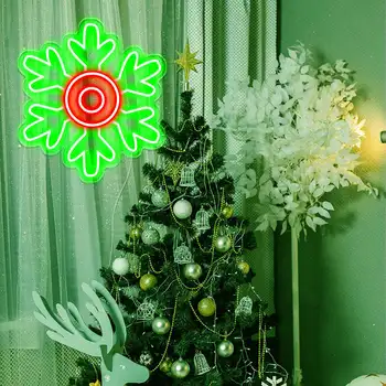 Рождественские неоновые огни, Рождественские елки, рождественские шляпы, носки с оленями, снеговики, снежинки, декоративные светильники для вечеринок