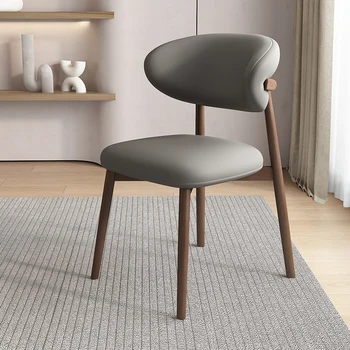 Кожаное Модное обеденное кресло, кухонные Роскошные Редкие Современные Обеденные стулья, Дизайнерская мебель Better Sillas Comedor Nordic