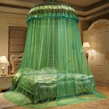 Детская кроватка с балдахином, покрывало, москитная сетка, занавеска, постельное белье, романтическая девочка, круглый купол, палатка, хлопок